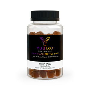Yubixo Sleep Well Gummies | Melatonin, Vitamin B6 & Passionflower | Relaxation & Restful Sleep