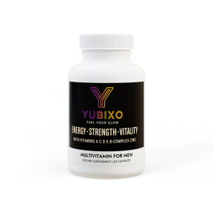Yubixo Multivitamin for Men 60 Capsules | Energy Immune Strength | B Complex Zinc Saw Palmetto